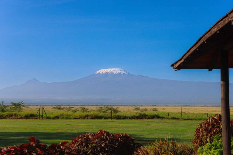 Mount Kilimanjaro view from Ol Tukai Lodge