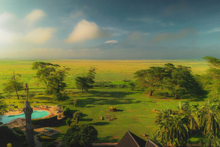 Swimming pool at Ol Tukai Lodge